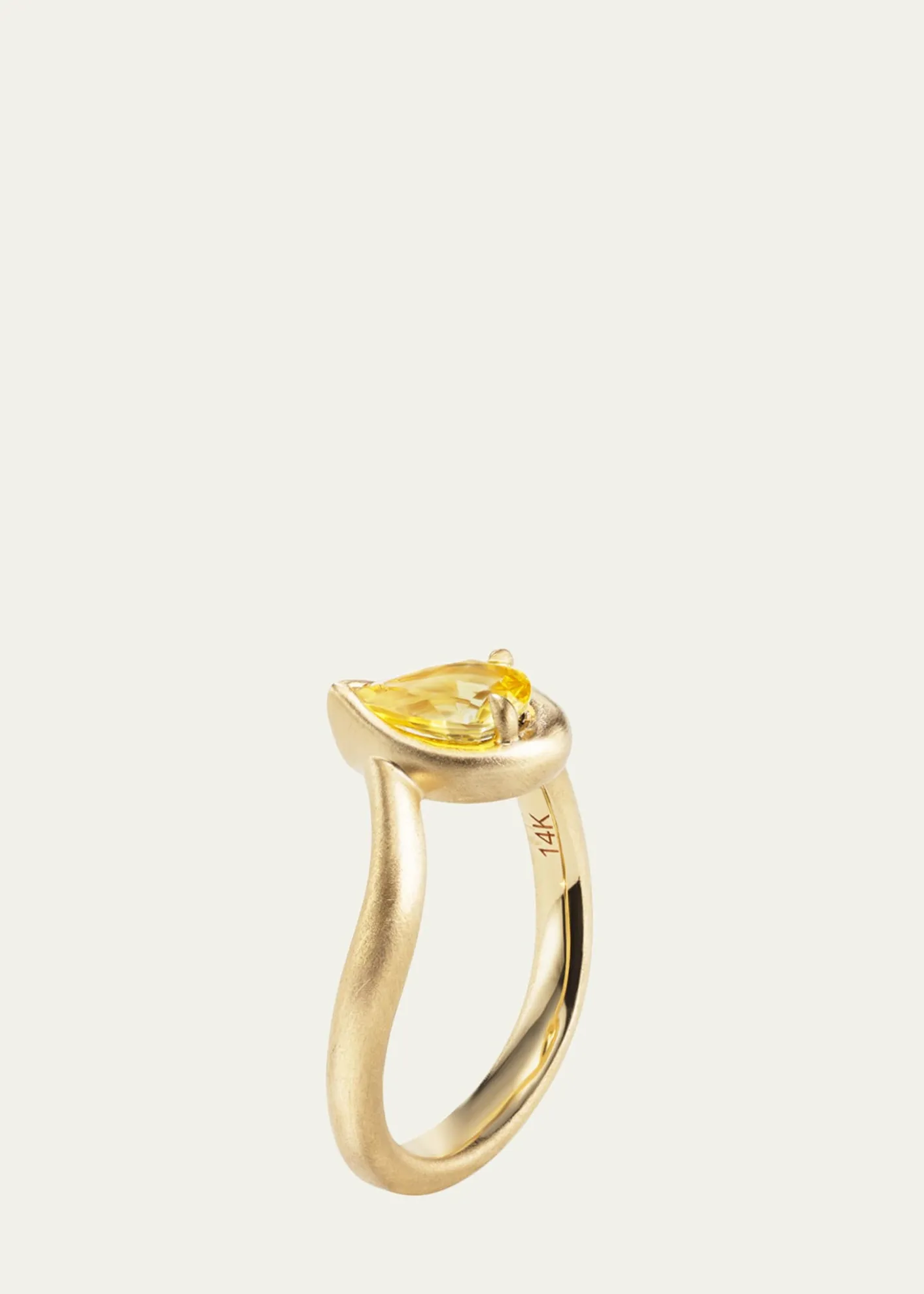 AaryahBB Thelma Pinky Yellow Sapphire Ring