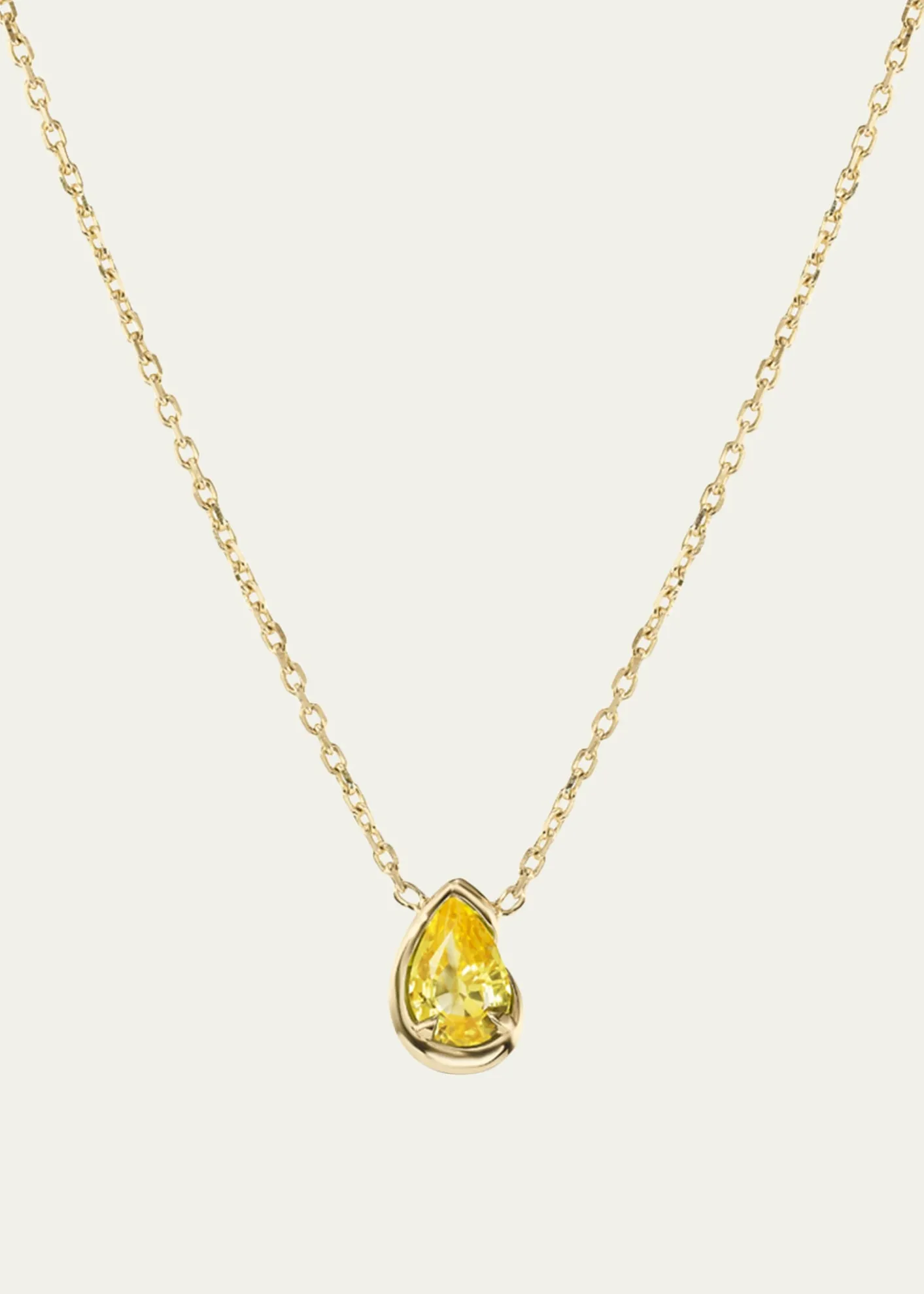 AaryahBB Thelma Yellow Sapphire Necklace