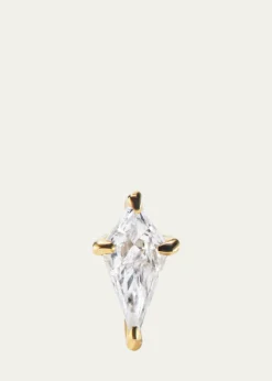 Aaryah14K Yellow Gold Kite Diamond Stud Earrings