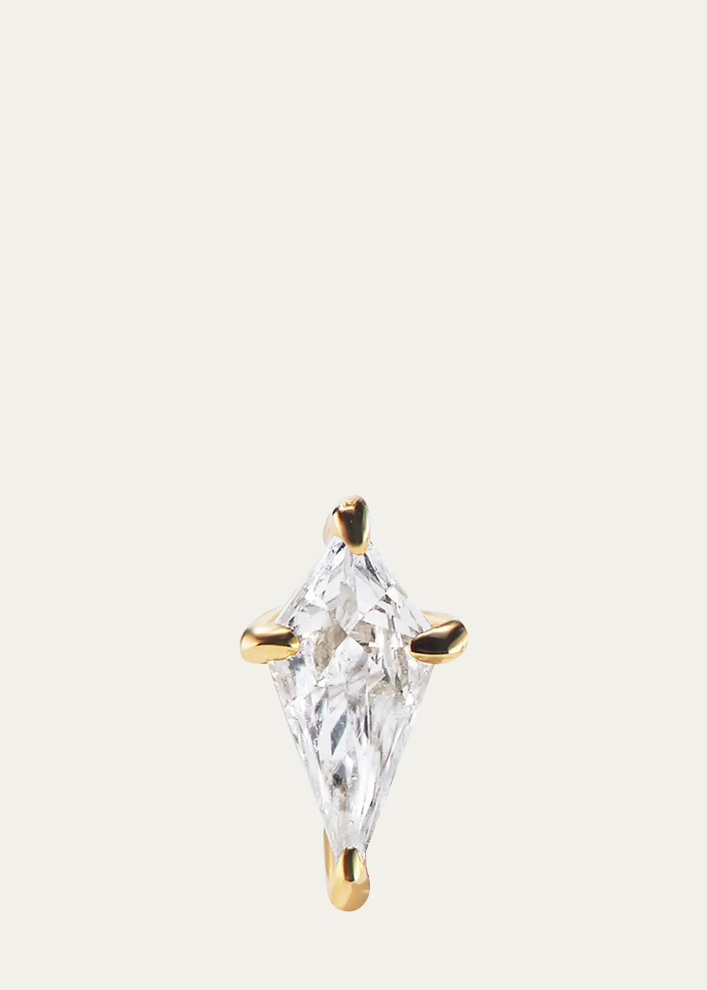Aaryah14K Yellow Gold Kite Diamond Stud Earrings