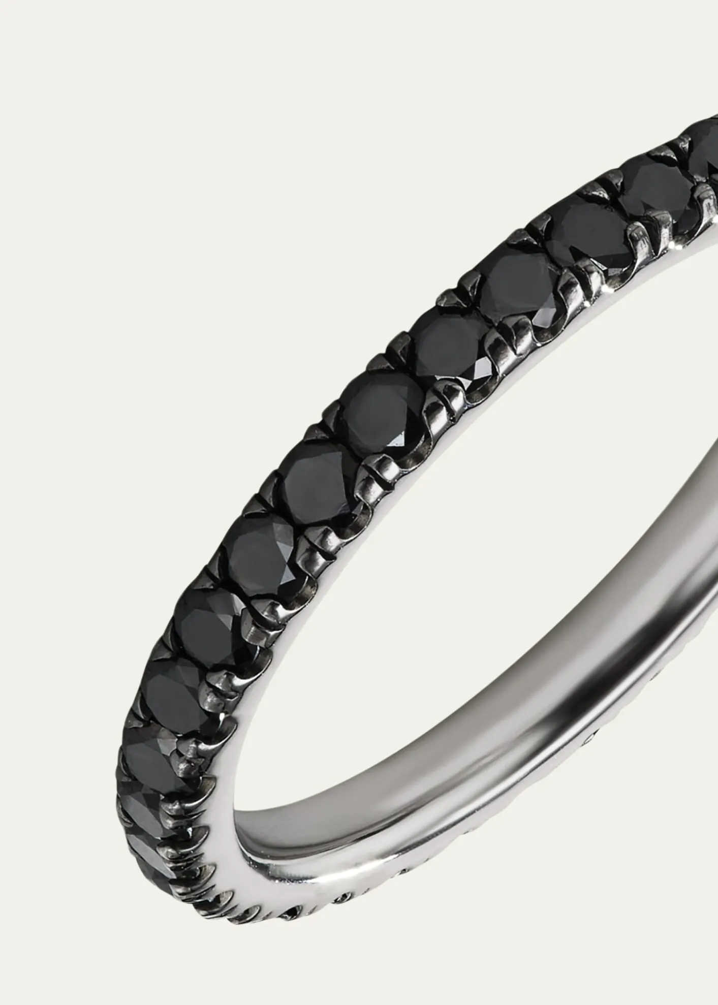 AaryahPlatinum and Black Rhodium Diamond Nero Ring