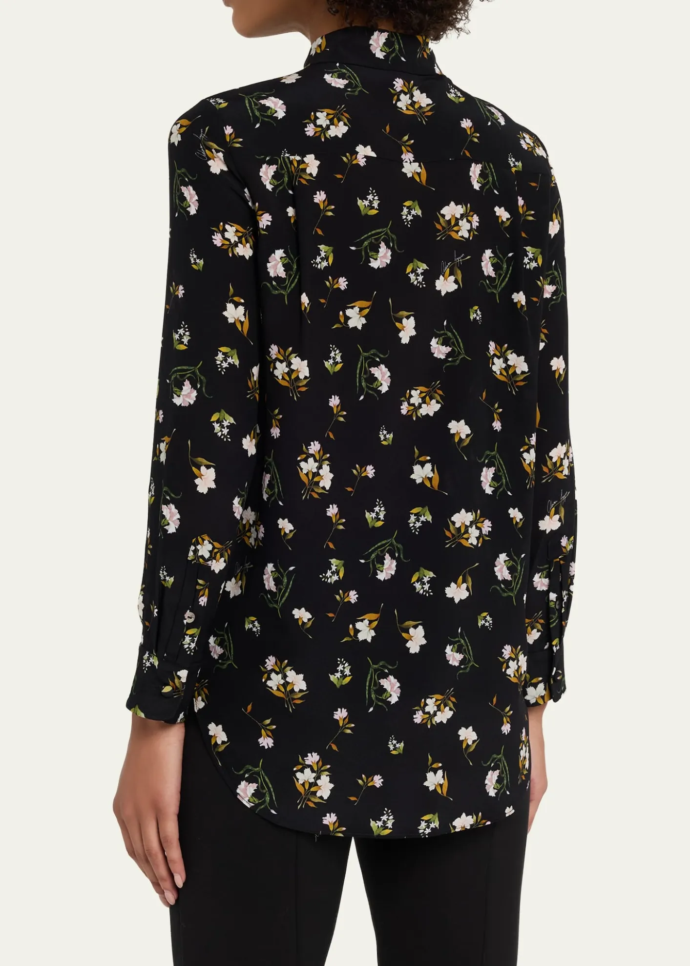 Adam LippesMathias Floral Silk Crepe De Chine Button-Down Shirt