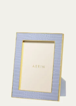 AERINClassic Crocodile Leather Frame, 5x7