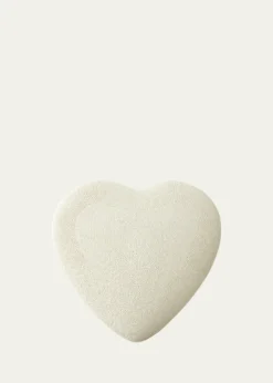 AERINFaux Shagreen Heart Jewelry Box, Cream