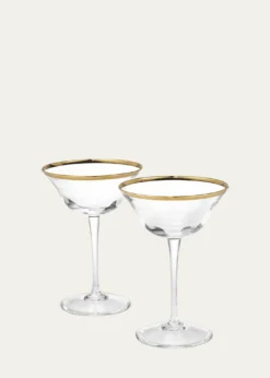 AERINSophia Clear Coupe Glasses