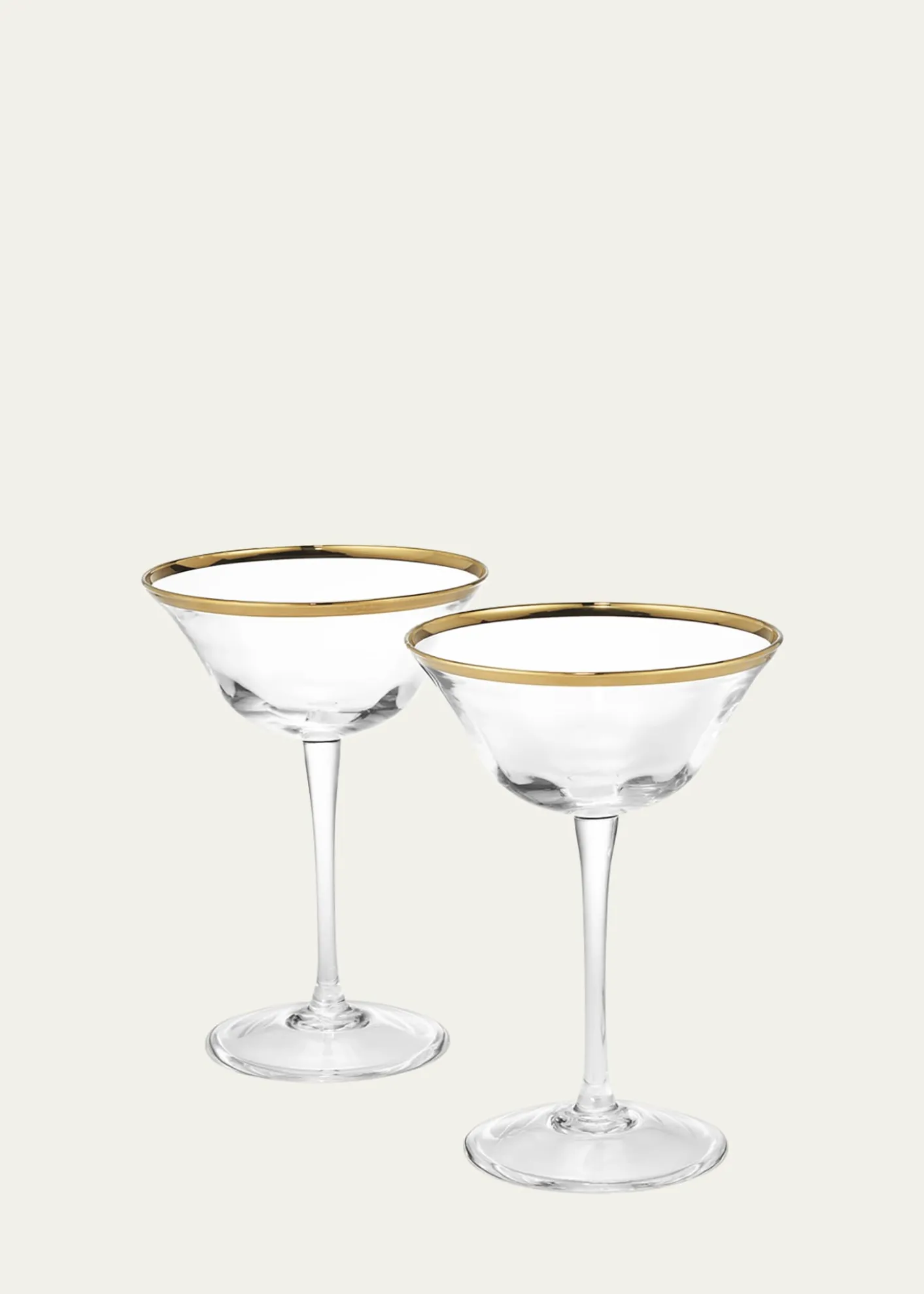 AERINSophia Clear Coupe Glasses