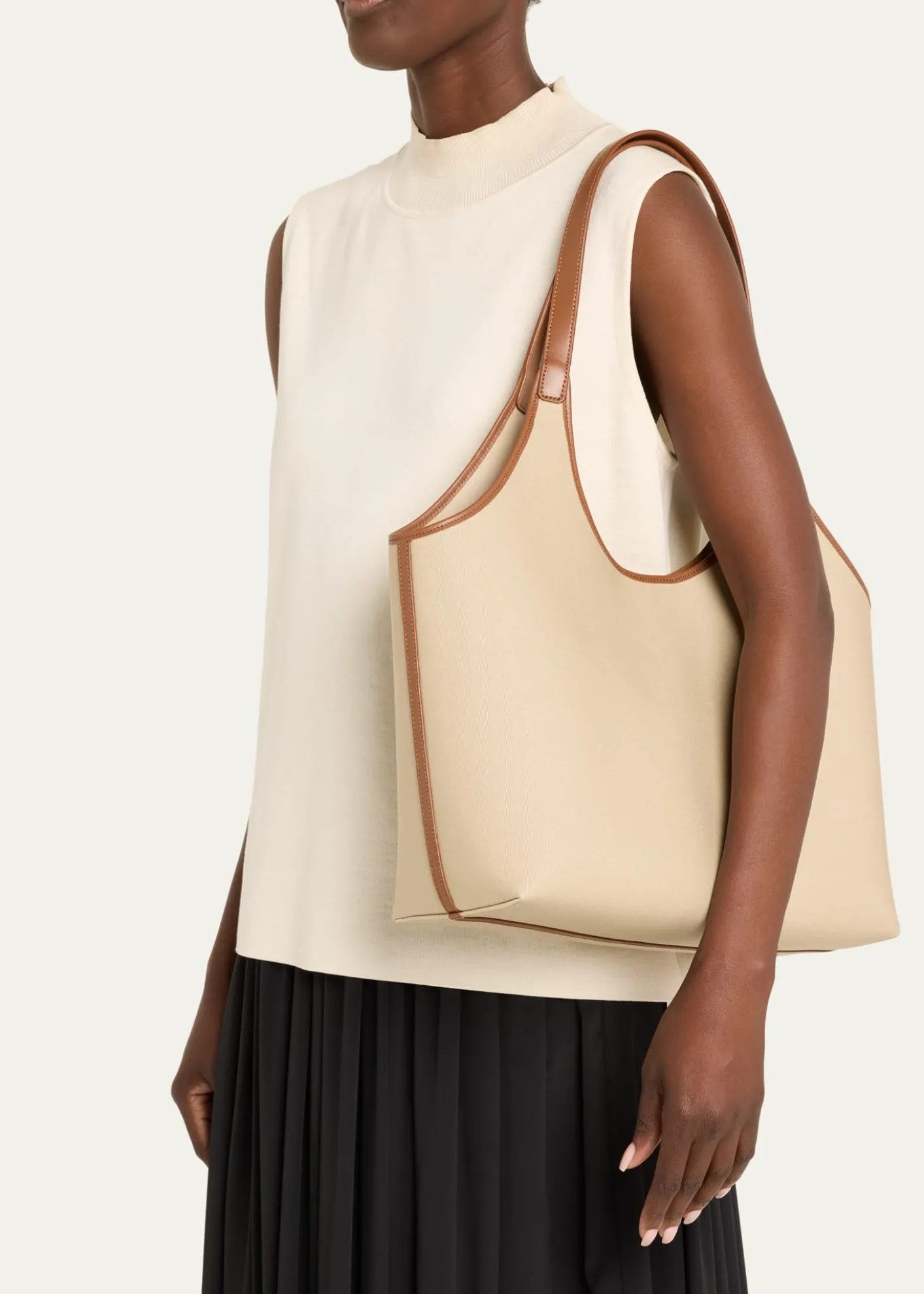Aesther EkmeCanvas Basket Shoulder Bag