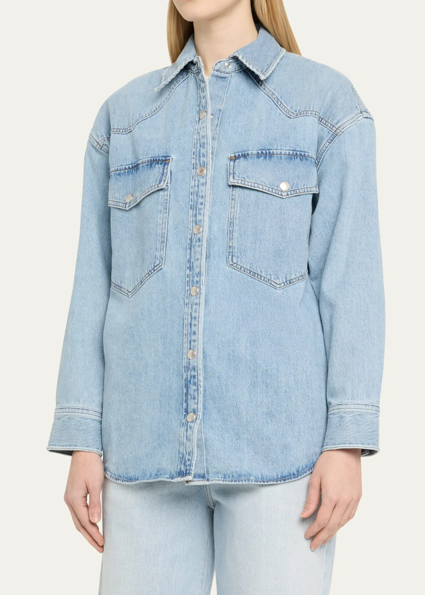 AGOLDELotta Long-Sleeve Denim Shirt