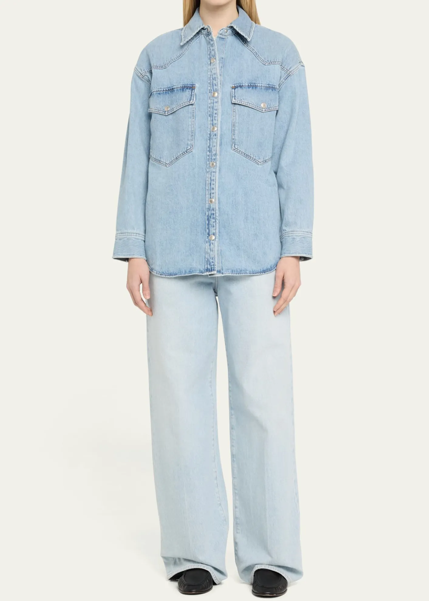 AGOLDELotta Long-Sleeve Denim Shirt