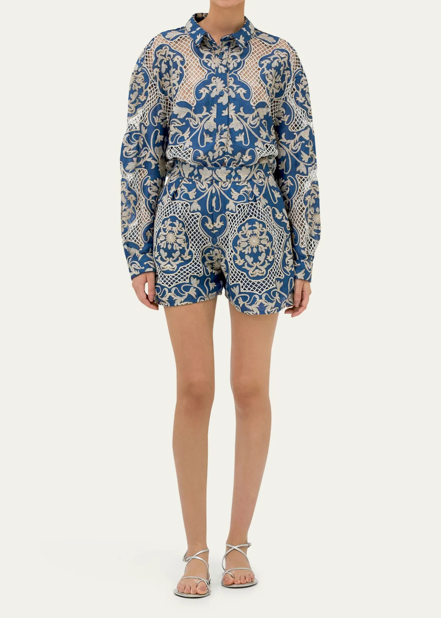 Agua by Agua BenditaCecilia Ribbons Button-Front Shirt