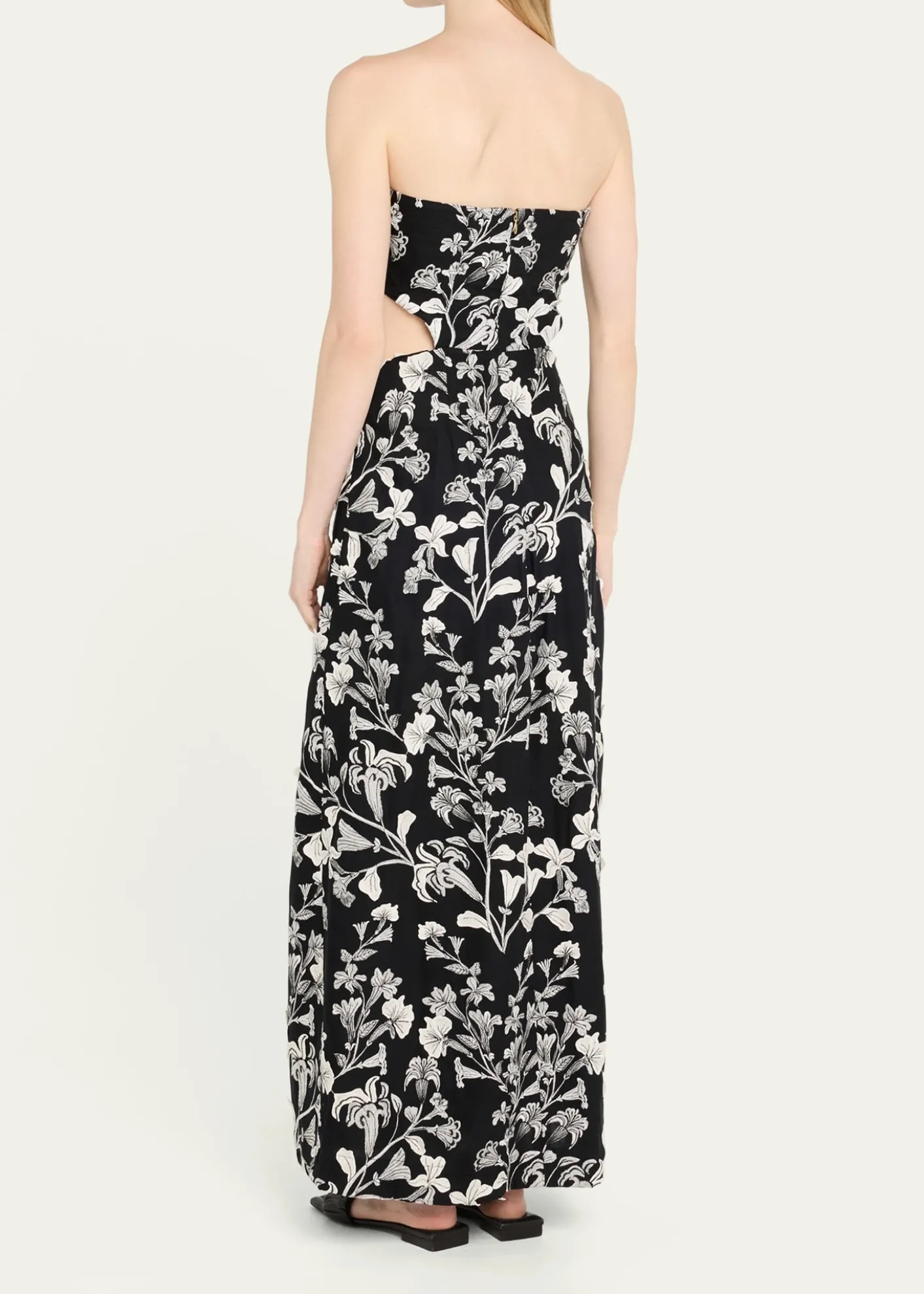 Agua by Agua BenditaMalaquita Strapless Cutout Maxi Dress