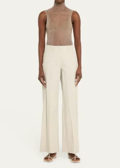 Aisling CampsSleeveless Modern Mist Sheer Turtleneck