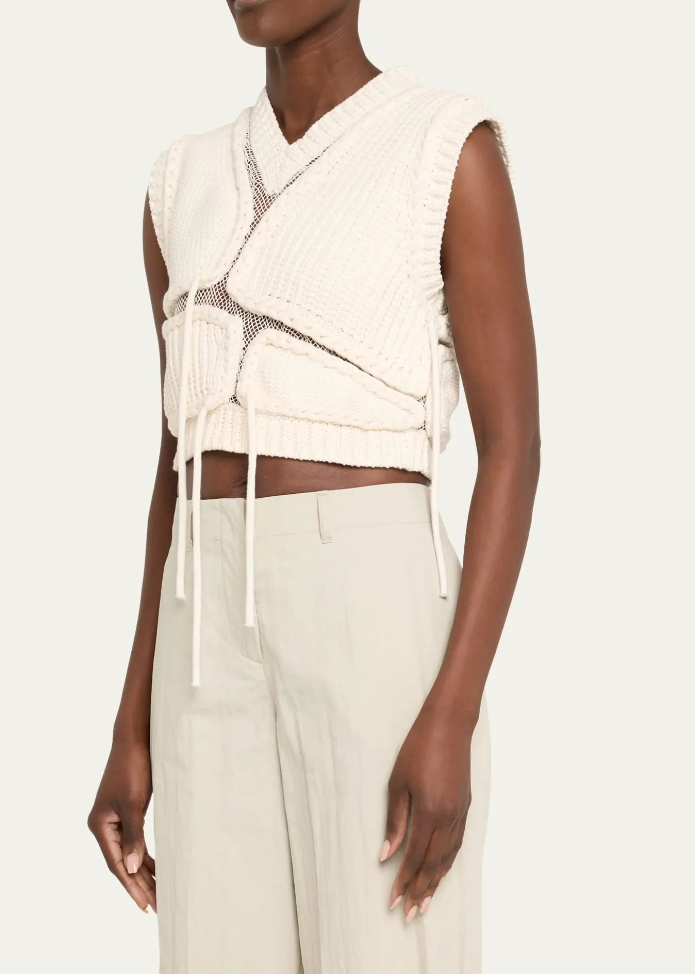 Aisling CampsTortoise Mesh Cropped Vest