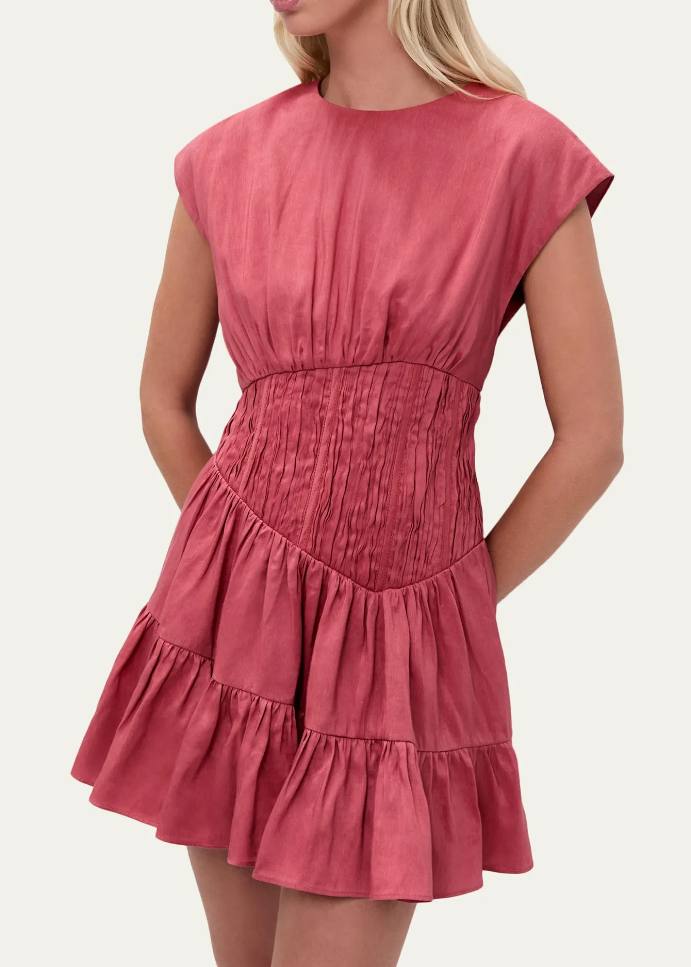 AjeEcliptica Tiered Mini Dress