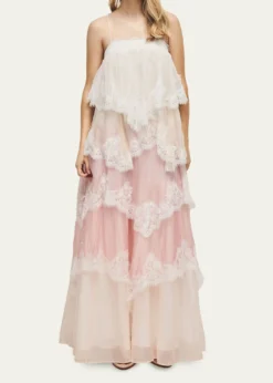 AjeOphelia Tiered Lace Gown