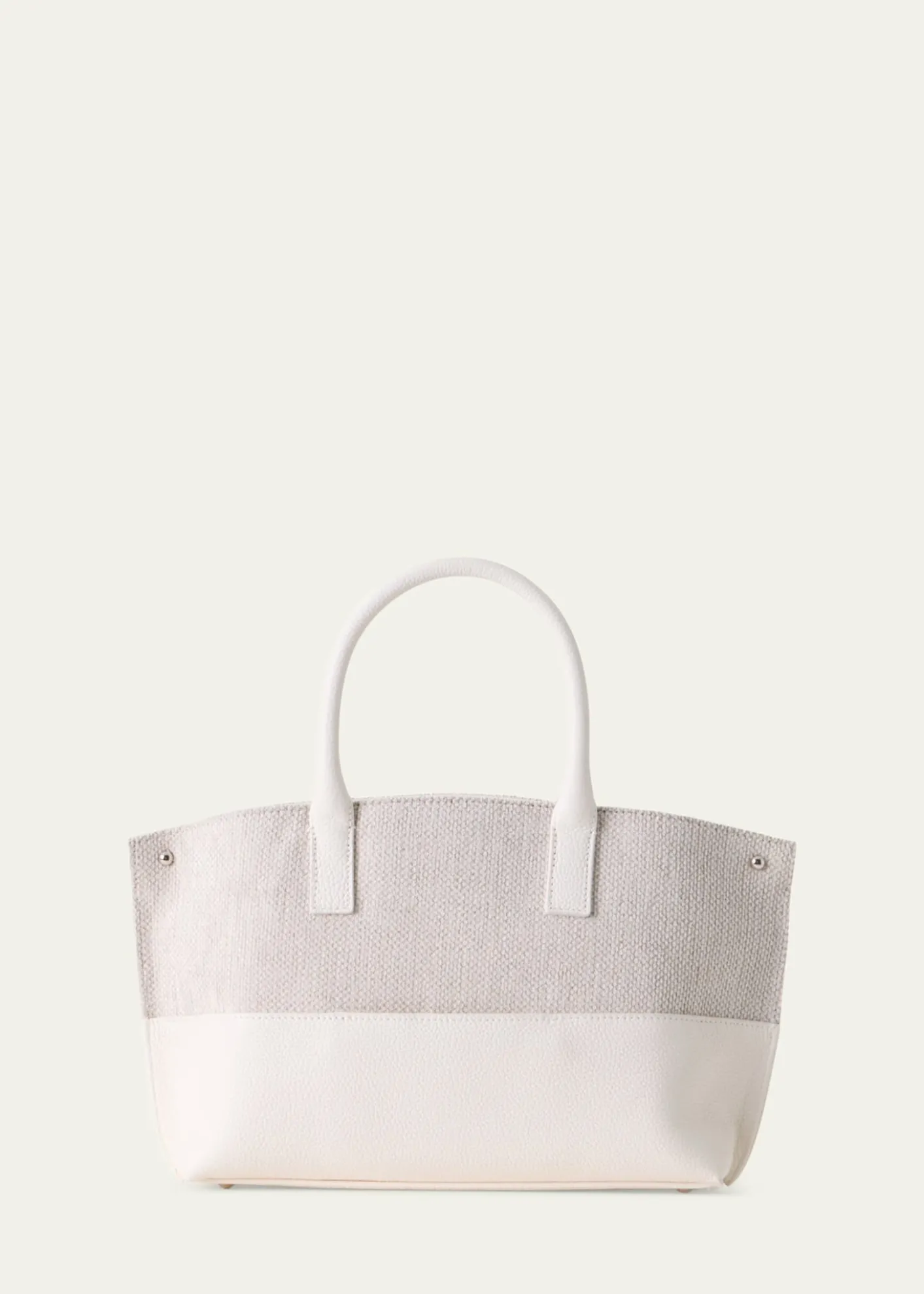 AkrisAi Little Canvas & Leather Top-Handle Bag