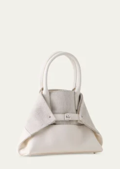 AkrisAi Little Canvas & Leather Top-Handle Bag