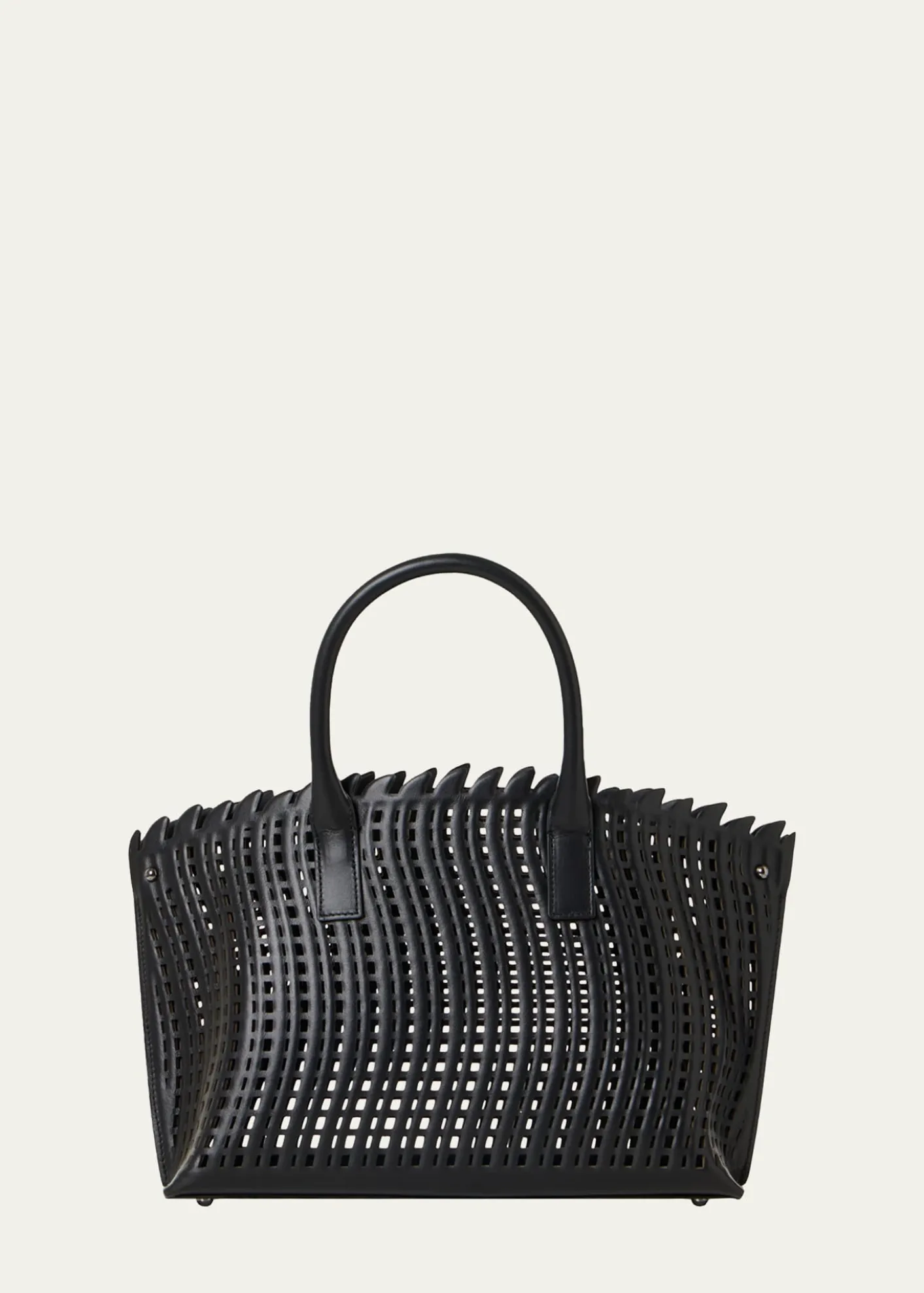 AkrisAi Little Cutout Leather Top-Handle Bag