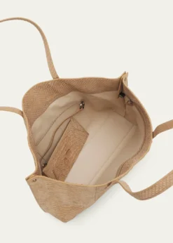 AkrisAi Medium Snakeskin Suede Shoulder Bag
