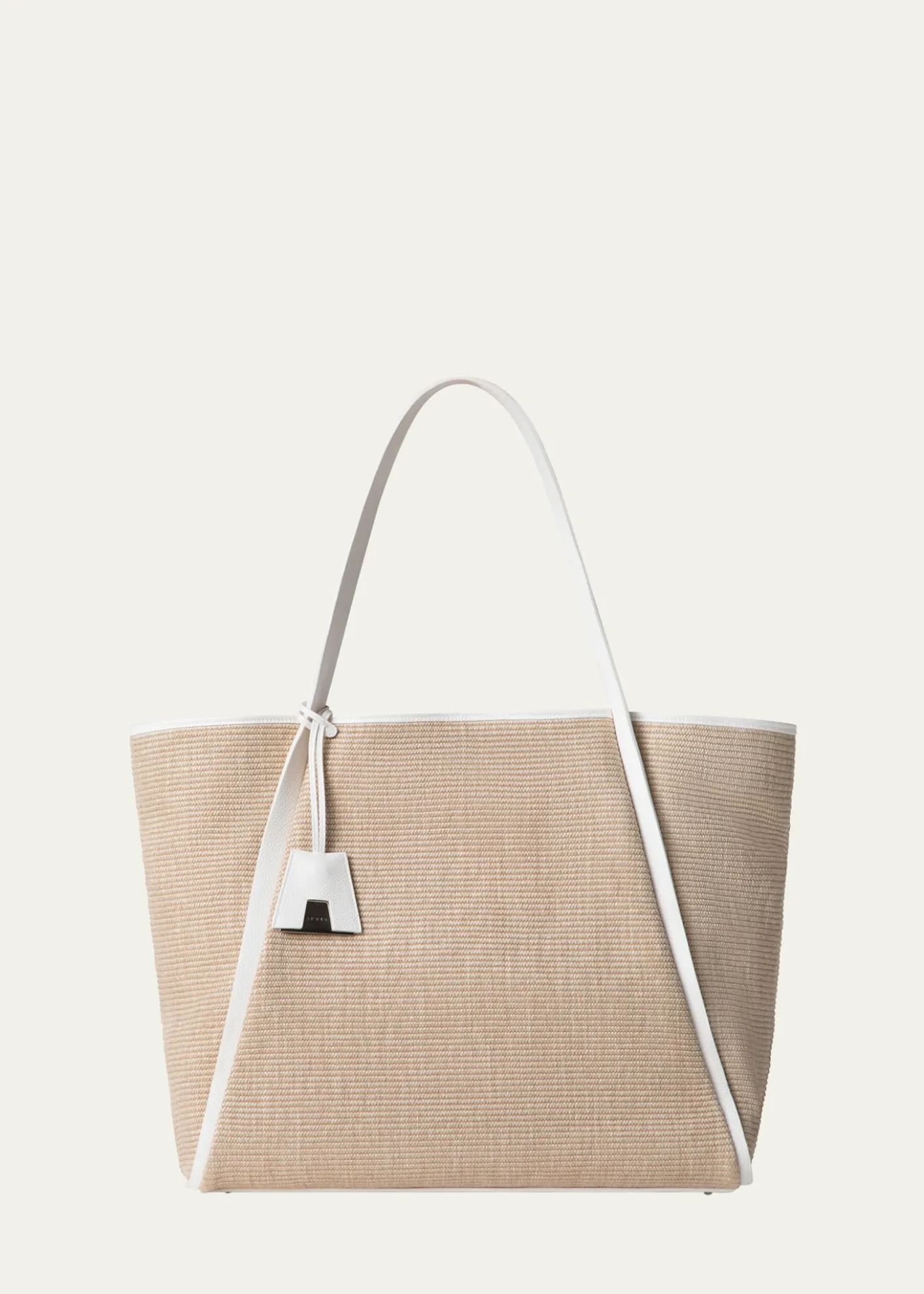 AkrisAlex Raffia & Leather Tote Bag