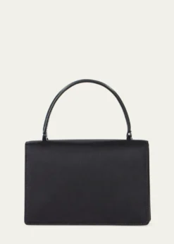 AkrisAlice Crystal Trapezoid Satin Micro Top-Handle Bag
