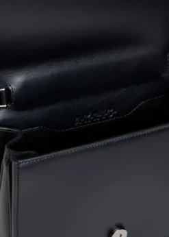 AkrisAlice Crystal Trapezoid Satin Micro Top-Handle Bag