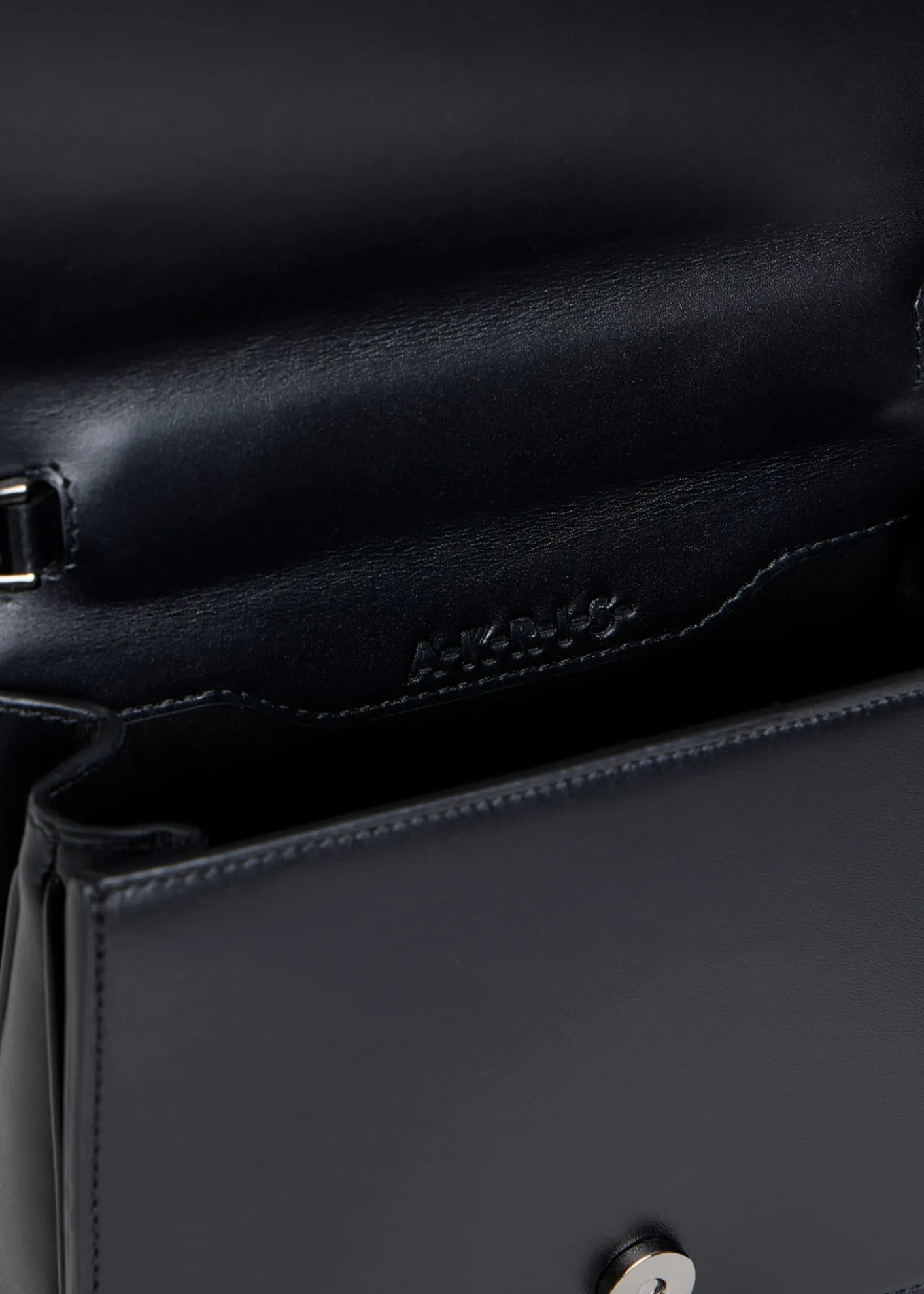 AkrisAlice Crystal Trapezoid Satin Micro Top-Handle Bag