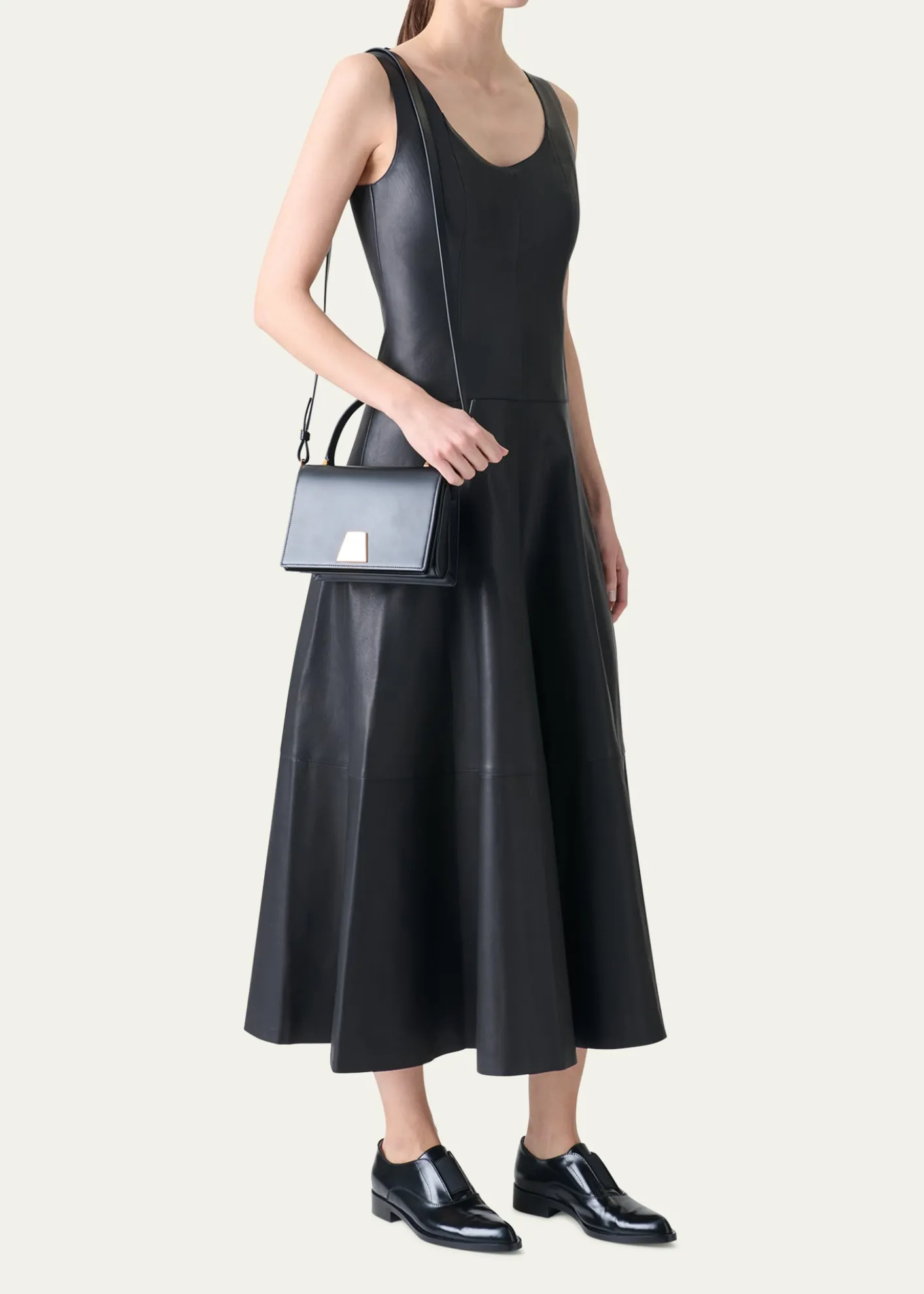 AkrisAlice Small Leather Top-Handle Bag