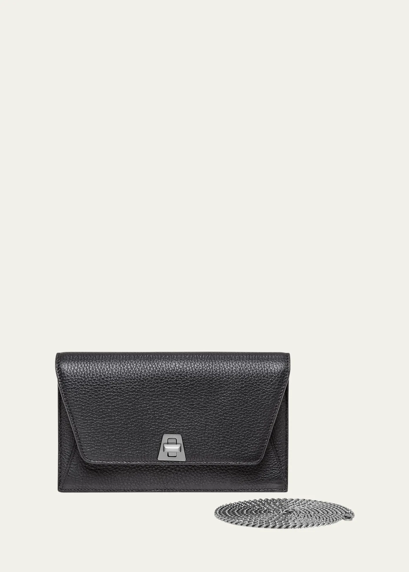 AkrisAnouk Cervo Leather Clutch Bag w/Chain