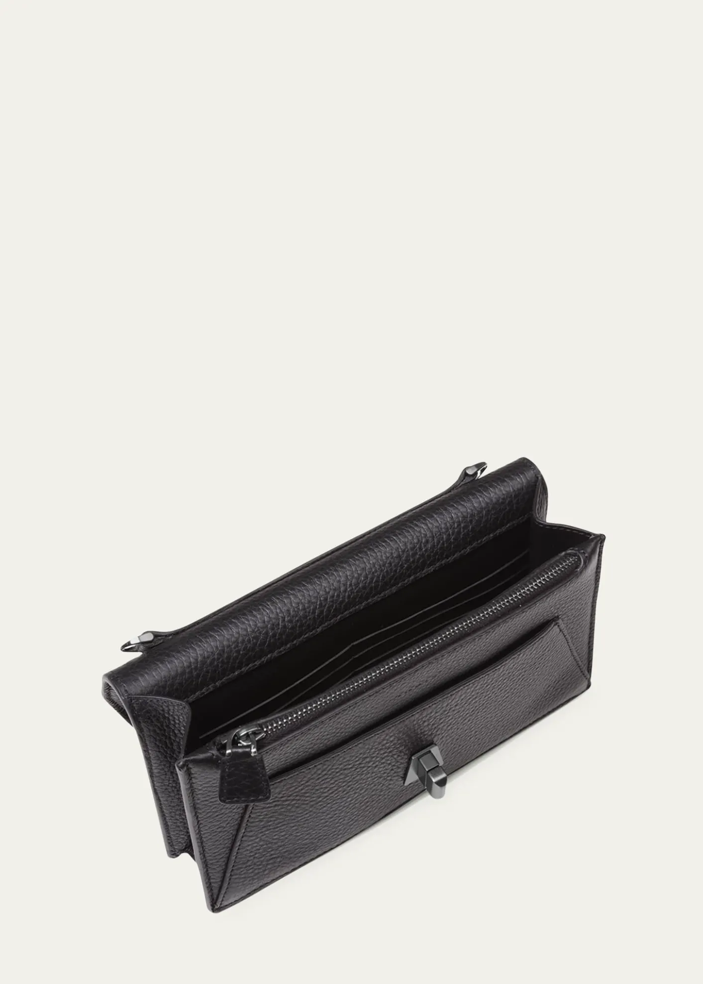 AkrisAnouk Cervo Leather Clutch Bag w/Chain