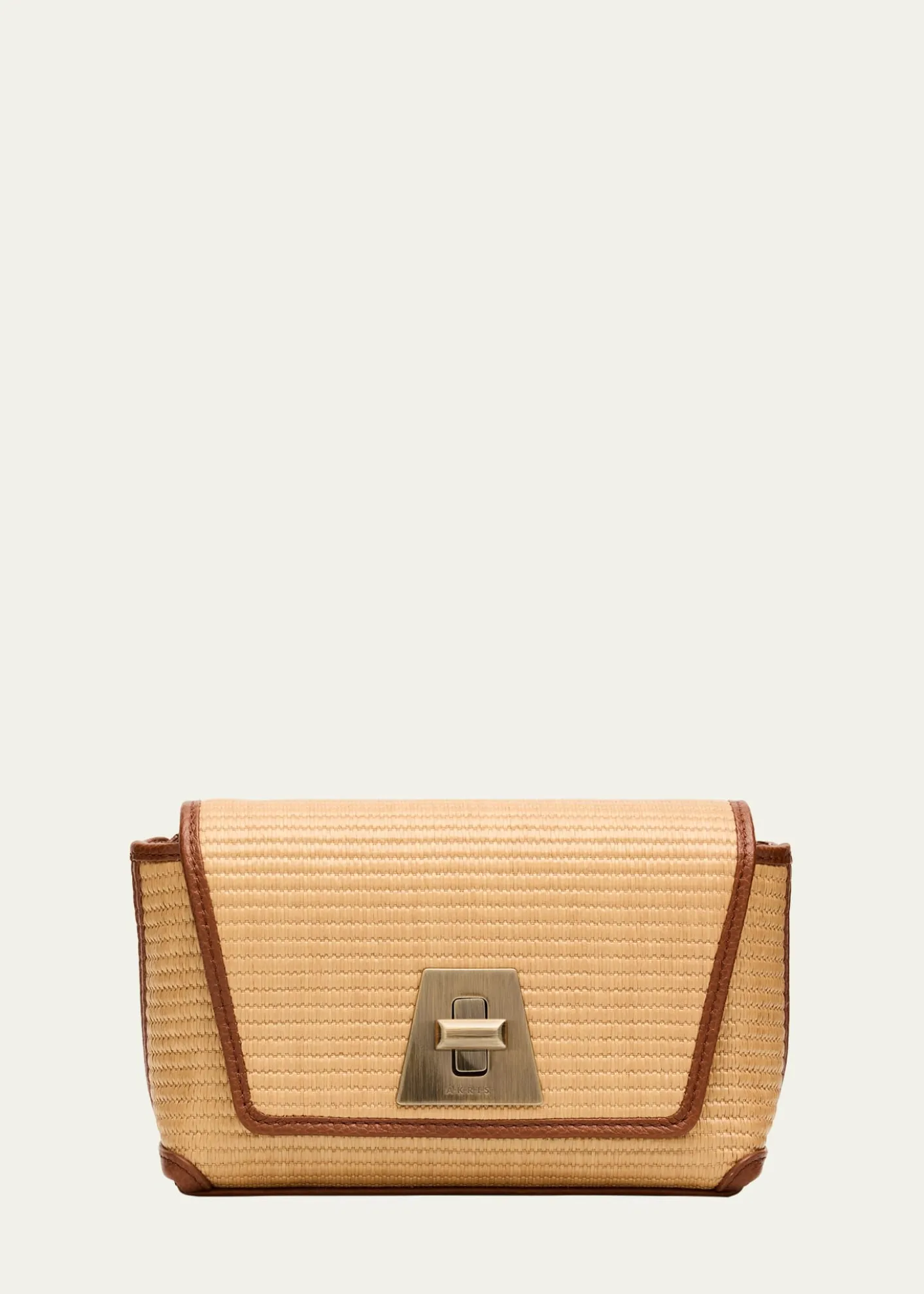 AkrisAnouk Little Day Bicolor Raffia Crossbody Bag