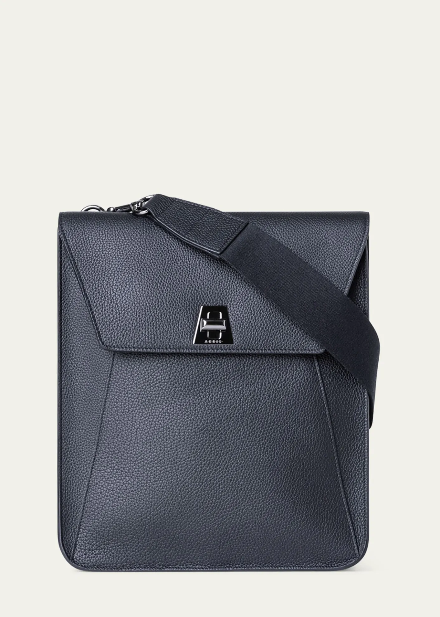 AkrisAnouk Medium Flap Leather Messenger Bag