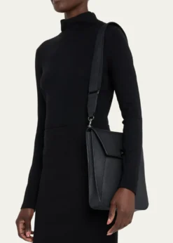 AkrisAnouk Medium Flap Leather Messenger Bag