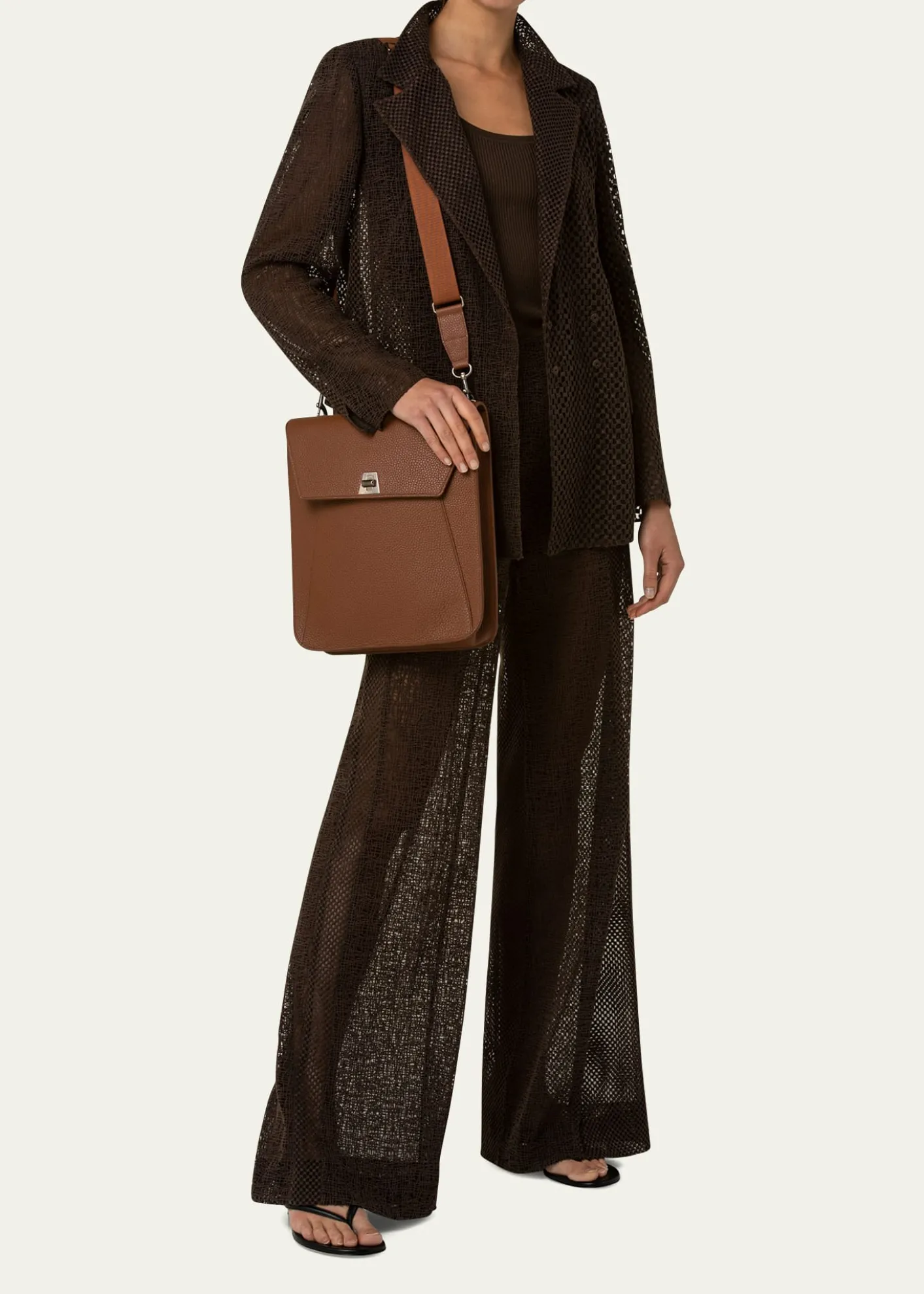AkrisAnouk Medium Leather Messenger Bag