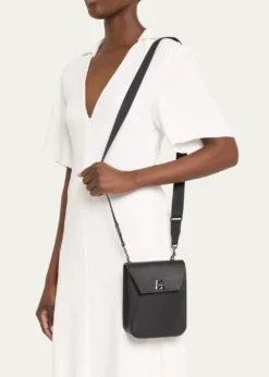AkrisAnouk Mini Flap Leather Messenger Bag