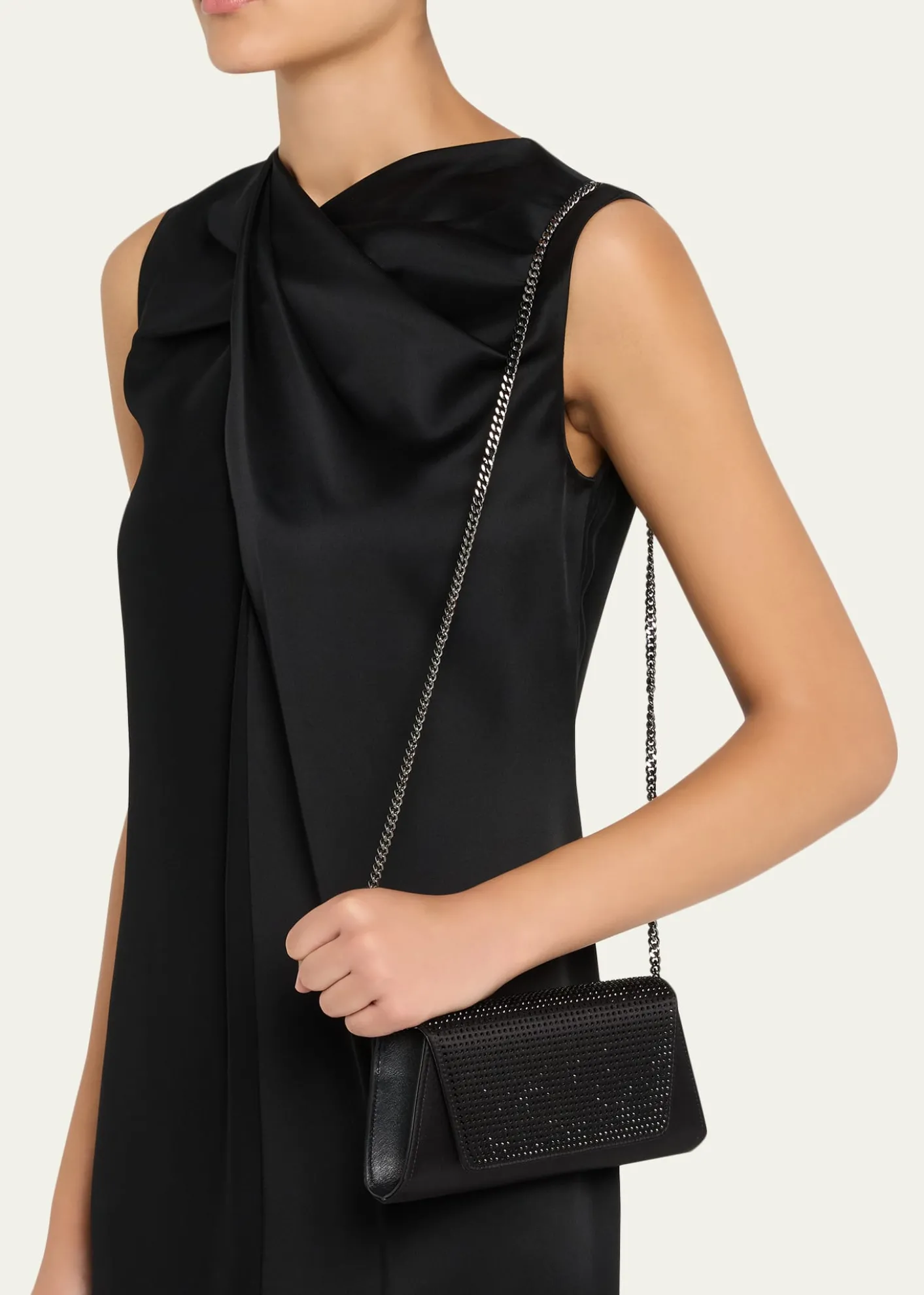 AkrisAnouk Mini Rhinestone Clutch Bag