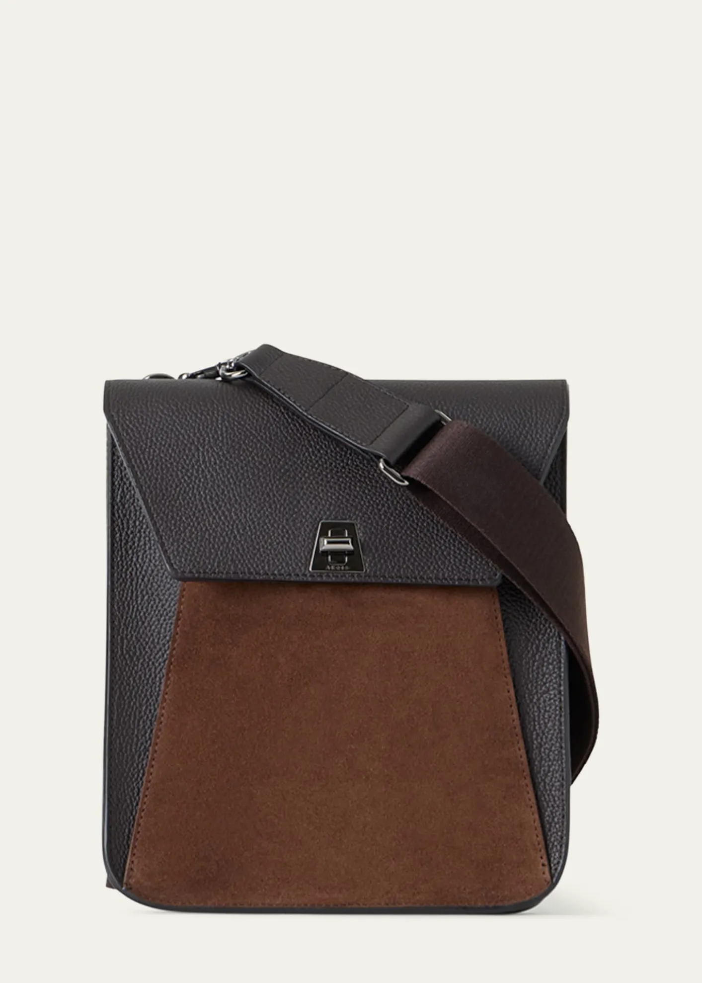 AkrisAnouk Small Leather Messenger Crossbody Bag