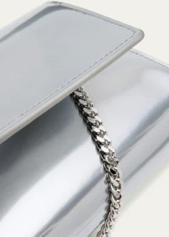 AkrisAnouk Small Metallic Leather Clutch Bag