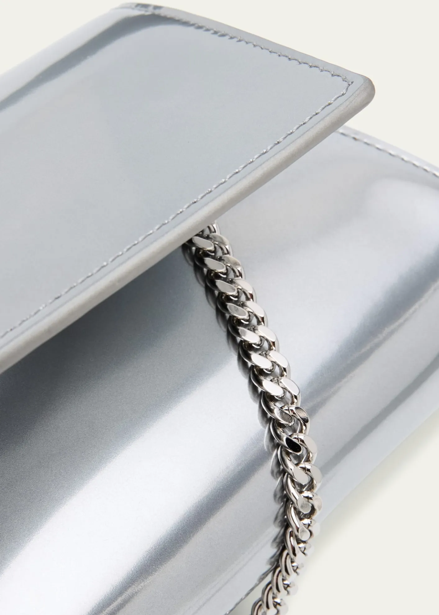 AkrisAnouk Small Metallic Leather Clutch Bag