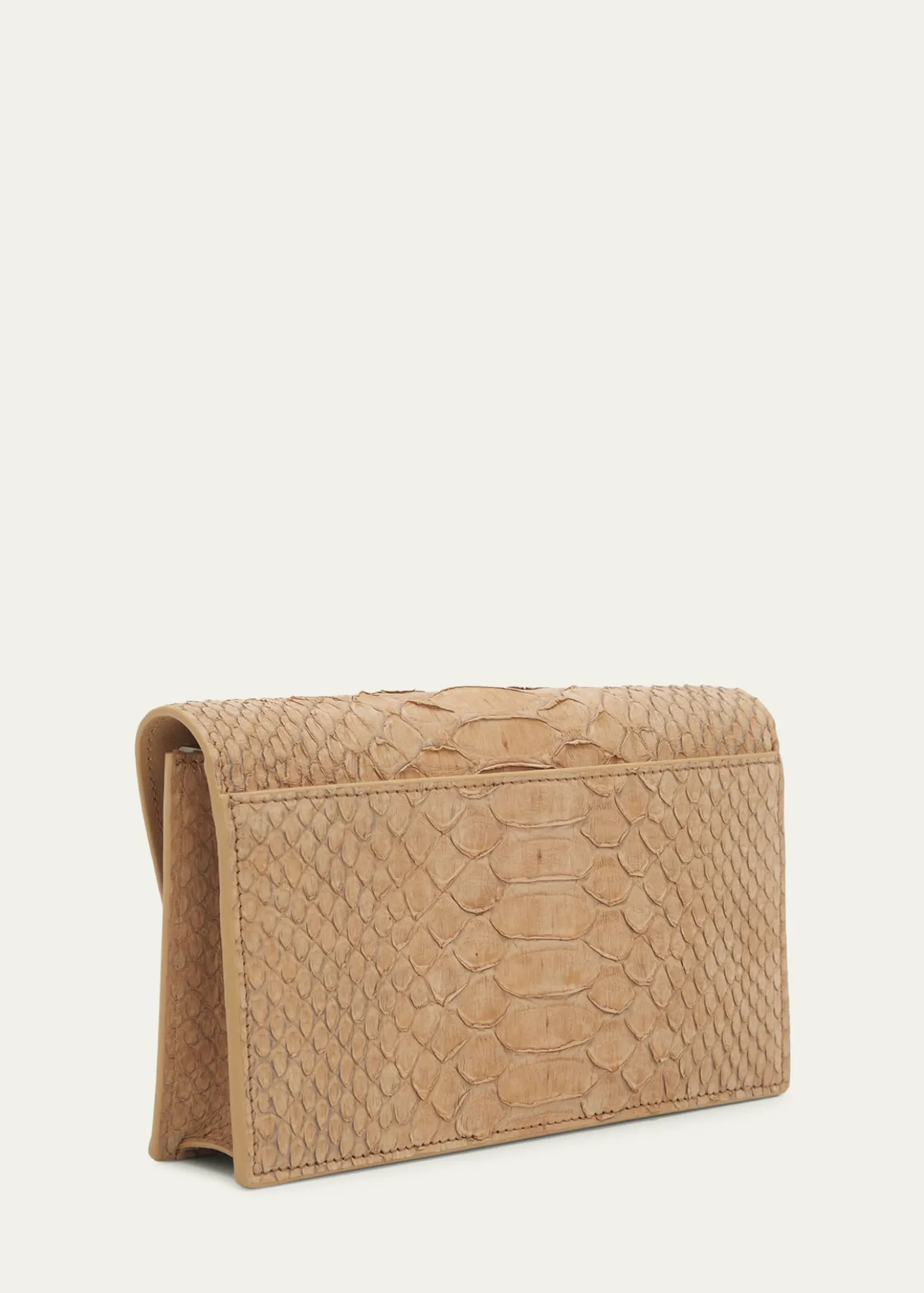 AkrisAnouk Snakeskin Suede Envelope Clutch Bag