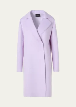 AkrisBera Cashmere-Silk Knee-Length Coat
