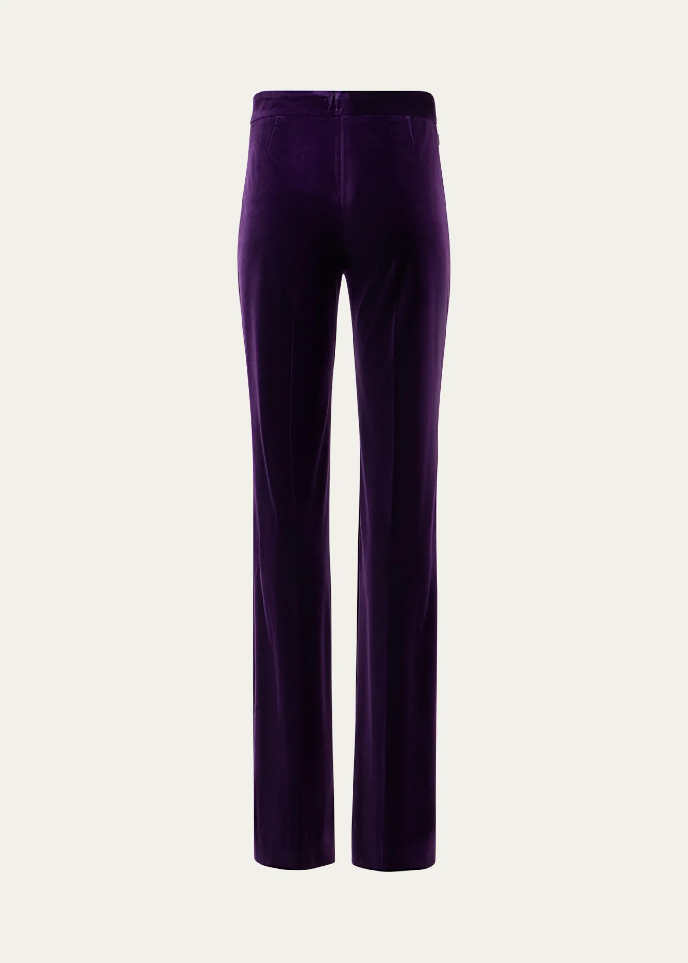 AkrisCarl Velvet Straight-Leg Pants