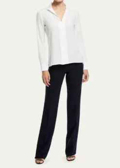 AkrisCarole Straight-Leg Wool Double-Face Pants