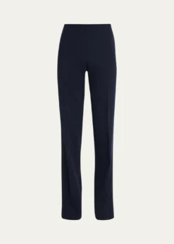 AkrisCarole Straight-Leg Wool Double-Face Pants