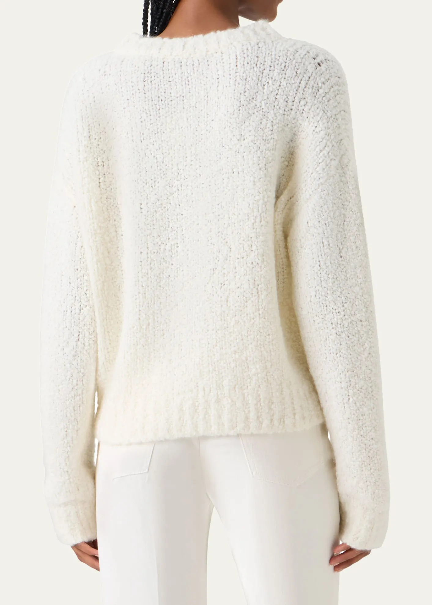 AkrisCashmere-Silk Boucle Knit Sweater