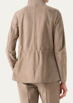 AkrisChianti Suede Utility Jacket