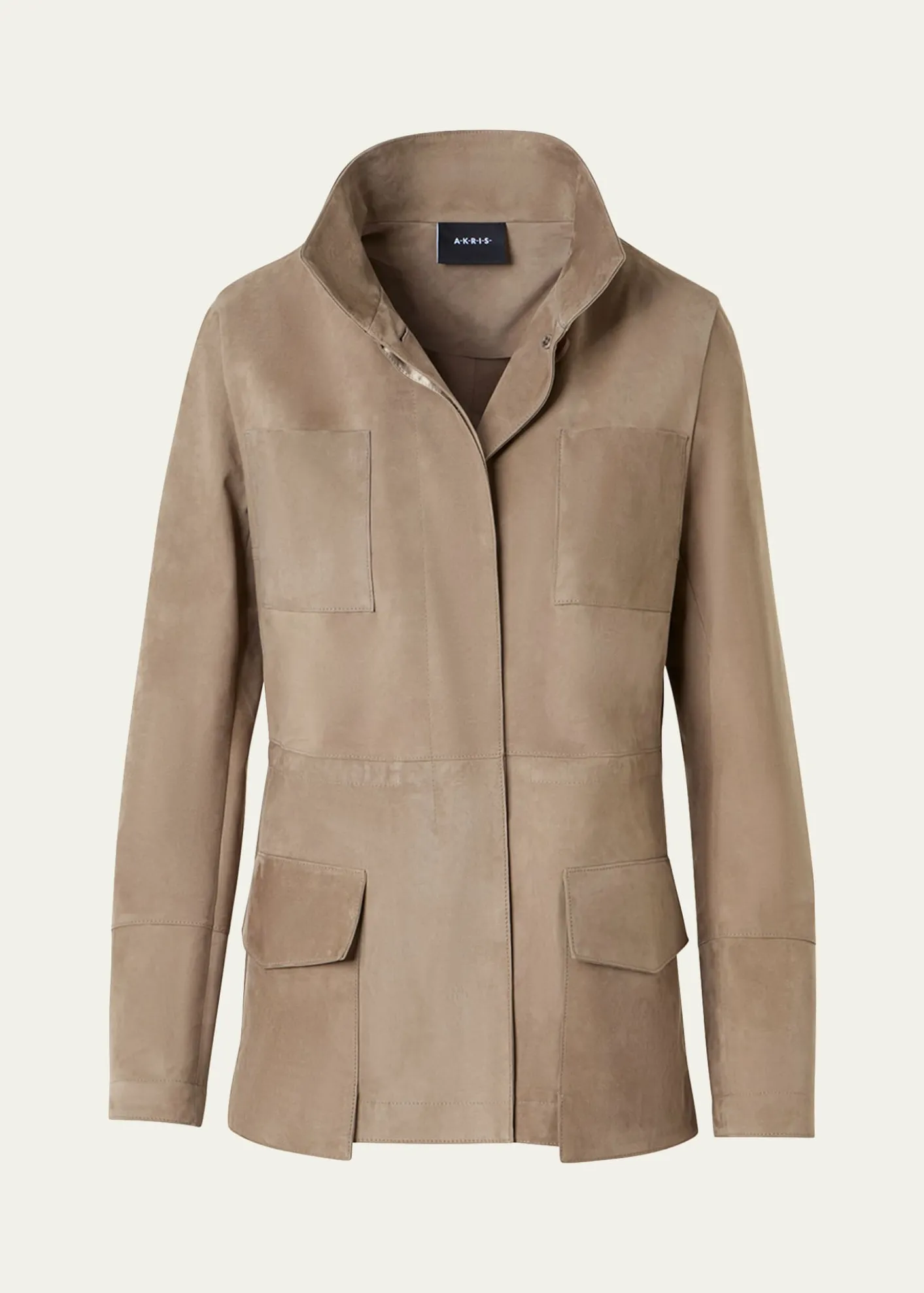 AkrisChianti Suede Utility Jacket