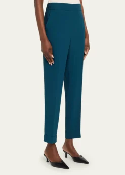 AkrisChris Cool Wool Tapered-Leg Ankle Pants