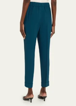 AkrisChris Cool Wool Tapered-Leg Ankle Pants