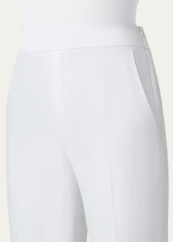 AkrisChris Pleated Straight-Leg Pants